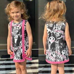 FLAWED Lilly Pulitzer | Vintage Black & Pink Pandamonium Pandas Dress | Size 2
